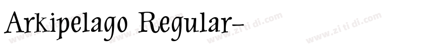 Arkipelago Regular字体转换